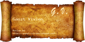 Gaszt Vivien névjegykártya