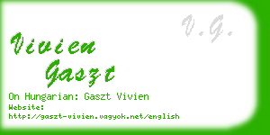 vivien gaszt business card